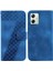 Motorola Moto G54 5g Pu Deri Kabartmalı Desen Flip Folio Kapak (Yurt Dışından) 1