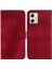 Motorola Moto G54 5g Pu Deri Kabartmalı Desen Flip Folio Kapak (Yurt Dışından) 1