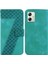 Motorola Moto G54 5g Pu Deri Kabartmalı Desen Flip Folio Kapak (Yurt Dışından) 1