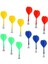 6 Adet Tarzı Manyetik Dart Değiştirme Dayanıklı Güvenli Dart Plastik Kanat Dart Bullseye Hedef Oyun Oyuncakları (3kırmızı ve 3 Sarı ve 3mavi ve 3yeşil) (Yurt Dışından) 5