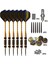 No.5 Takım 24G Stili Okaliptüs Sporları 26G Çelik Uçlu Dart 6 Parçalı Set 6 Alüminyum Şaft, 6 Naylon Yedek Şaft, 1 Dart Taşlama Taşı, 1 Mul Içerir (Yurt Dışından) 1