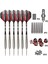 No.5 Takım 24G Stili Okaliptüs Sporları 26G Çelik Uçlu Dart 6 Parçalı Set 6 Alüminyum Şaft, 6 Naylon Yedek Şaft, 1 Dart Taşlama Taşı, 1 Mul Içerir (Yurt Dışından) 2