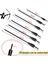 9PC13.5 Inç Tarzı P Avcılık Okçuluk Ok Rossbow Avcı Cıvataları Karbon Oklar 3ınchvanes Fletching F Hedef Atış (Yurt Dışından) 3