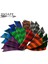 Yeşil Stil Hi-Q 2 Inç Doğal Hindi Tüyleri Kalkan Kesim Okçuluk Fletches 2'' Tüy Ok Fletching-Çizgili (Yurt Dışından) 4