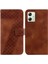 Motorola Moto G54 5g Pu Deri Kabartmalı Desen Flip Folio Kapak (Yurt Dışından) 1