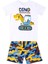Dino Kazı Erkek Çocuk T-Shirt Kamuflaj Şort Takım 3
