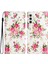 Samsung Galaxy A04S Için 4g (164.7 x 76.7 x 9.1 Mm) Desen Baskı Pu Deri Flip Case Cüzdan Stili Stand Manyetik Toka Telefon Kapağı Kayış Kırmızısı ile (Yurt Dışından) 1