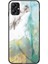 Samsung Galaxy A04E Için 4G/F04 4G/M04 4g Mermer Desen Baskı Temperli Cam Koruyucu Telefon Geri Kapak Pc+Tpu Telefon Kılıf Boşluklu Güvercin Mermeri (Yurt Dışından) 1