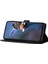 Samsung Galaxy S23 Için+ Çizgiye Dönüş Pu Deri Deri Stand Telefon Kabuğu Baskılı Çiçek Desen Cüzdan Kapak Case-Black (Yurt Dışından) 2