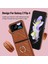 Zd 07 Samsung Galaxy Z Flip4 5g V-Şekilli Dikiş Pu Deri Sert Pc Kapağı Kickstand-Brown (Yurt Dışından) 2