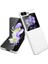 Samsung Galaxy Z Flip5 5g Ultra Ince Sert Pc Telefon Kılıfı Ka Koruyucu Kapak-Beyaz (Yurt Dışından) 1
