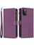 Samsung Galaxy A41 (Global Versiyon) Pu Deri Telefon Kapağı Fermuarı Cep Stand Cüzdan Case-Dark Mor (Yurt Dışından) 1