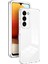 Samsung Galaxy S23 Şeffaf Telefon Kılıfı Için 3-1 Arada Tpu Arka Plaka+Pc Çerçevesi+Pc Kamera Koruma Halkası Damla Geçirmez Kapak-Beyaz (Yurt Dışından) 1