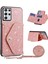 Samsung Galaxy S22 Ultra 5g Glitter Telefon Kılıfı Deri Kaplamalı Tpu Kickstand Card Tutucu-Pink ile (Yurt Dışından) 1
