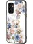Samsung Galaxy A14 Için 5g Çiçek Desen Telefon Kapağı Temperli Cam+Pc+Tpu Kickstand-White Çiçek Bush ile Kılıf (Yurt Dışından) 1