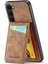 S23 Için+ Telefon Kickstand Case Rfıd Engelleme Kartı Tutucu Deri+ Tpu Cover-Brown (Yurt Dışından) 2