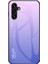 Samsung Galaxy A24 Için 4g Gradyan Renk Geri Slim Kılıf Pc+Tpu+Temperli Cam Telefon Kapak Sınıflandırıcı Pembe Mor (Yurt Dışından) 1