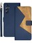 Samsung Galaxy Için Idewei M54 5G/F54 5g Telefon Kapağı Ekleme Stili Pu Deri Flip Stand Case ile Kart Yuvaları Mavisi (Yurt Dışından) 1