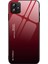 Samsung Galaxy A04 4g (164.4 x 76.3 x 9.1 Mm) Gradyan Renk Çarpışma Kanıtı Telefon Kılıfı Temperli Cam Sert Pc Yumuşak Tpu Koruyucu Kapak-Kırmızı/siyah (Yurt Dışından) 1