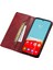 Ttudrch Style 007 Samsung Galaxy S21 Fe 5g Rfıd Engelleme Pu Deri Stand Cüzdan Cüzdan Telefon Kapak Kırmızısı (Yurt Dışından) 2
