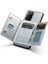 Samsung Galaxy NOTE20 Için ULTRA/NOTE20 Ultra 5g 2'si 1 Arada Pu Deri Kaplamalı Pc+Tpu Anti-Fall Geri Kılıf Kickstand Magneticed Fermuar Cüzdan Telefon Kapak Silver (Yurt Dışından) 2