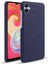 Samsung Galaxy A04E 4G/F04 4G/M04 4g Telefon Kılıfı Düz ​​renk Sert Pc+Bez Telefon Kapak-Mavi (Yurt Dışından) 1