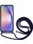 Samsung Galaxy A54 5g Tpu Crossbody Case Şok Geçirmez Slip Slip Slip Ince Telefon Kapağı Lanyard-Dark Blue (Yurt Dışından) 2
