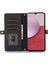 Samsung Galaxy A14 Için 5g Fermuarı Cep 9 Kart Yuvaları Pu Deri Kılıf Telefon Stand Cüzdan Kapağı Bilek Strap-Black (Yurt Dışından) 2