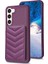 Samsung Galaxy S23+ Dalga Dikiş Dokusu Için BF26 Kart Tutucu Kickstand Case Tpu+ Pu Deri Telefon Kapak-Dark Mor (Yurt Dışından) 2