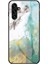 Samsung Galaxy A54 Için 5g Mermer Desen Baskı Temperli Cam+Pc+Tpu Hibrit Kapak Çizelge Karşıtı Telefon Kılıf Durum Uçuyor Güvercin Mermeri (Yurt Dışından) 1