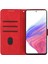 Samsung Galaxy A53 5g Telefon Kabuğu Cüzdanı Pu Deri Deri Baskılı Gülümseme Desen Standı Dava Kırmızı (Yurt Dışından) 2