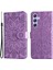 Samsung Galaxy M54 5G/F54 Için 5g Pu Deri Deri Flip Telefon Kılıfı Ayçiçeği Baskılı Stand Cüzdan Kapak Morası (Yurt Dışından) 1