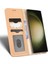 Samsung Galaxy S23 Ultra Cüzdan Telefon Kılıfı Folio Flip Kapak Stand-Beige ile Izgara Doku Deri Kılıfı (Yurt Dışından) 2