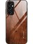 A14 5g Ahşap Desen Temizli Cam+Tpu Koruyucu Kapak Çizelge Karşıtı Telefon Case-Coffee (Yurt Dışından) 1