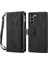 Samsung Galaxy S23, Pu Deri Çok Fonksiyonlu Fermuar Cep Stand Şok Geçirmez Cep Telefon Kapağı El Strap-Black Için Eşebe Star Serisi Flip Deri Cüzdan Kılıfı (Yurt Dışından) 1