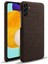 Samsung Galaxy A34 5g Için Düz Renkli Kumaş Doku Telefon Arka Kapak, Sert Pc+Koruyucu Telefon Koruyucu Brown (Yurt Dışından) 1