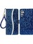 Samsung Galaxy A24 Için 4g Glitter Sparkle Ekleme Telefon Kılıfı Pu Deri Stand Cüzdan Kapağı Strap-Mavi (Yurt Dışından) 1