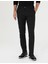Erkek Siyah Slim Fit Beli Lastikli Kanvas Pantolon 50278461-VR046 2
