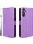 Samsung Galaxy Için M54 5G/F54 5g Pu Deri Deri Manyetik Flip Kılıf Elmas Doku Cüzdan Stand Telefon Kapak Morası (Yurt Dışından) 1