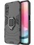 Samsung Galaxy A24 4g Için Telefon Kılıfı, Yüzük Tutucu Kickstand Shockproof Cover Tpu+Pc Shell-Black (Yurt Dışından) 1
