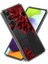 Samsung Galaxy A34 5g Yumuşak Tpu Kasası Düşünce Düşük Desen Baskı Imd Telefon Kapak-Kırmızı Çiçek (Yurt Dışından) 2