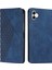 Samsung Galaxy A04E 4G/F04 4G/M04 4g, Baskılı Rhombus Desen Pu Deri Cüzdan Standı Manyetik Cilt Düzenli Duygu Kapak Sapfire (Yurt Dışından) 1