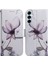 Samsung Galaxy Için M54 5G/F54 5g Pu Deri Deri Stand Telefon Kılıf Desen Baskı Cüzdan Kapak Pembe Çiçeği (Yurt Dışından) 1