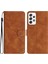 A52 5G/A52 4G/A52S 5g Damla Geçirmez Kelebek Baskılı Kabuk Deri Cüzdan Stand Telefon Case-Brown (Yurt Dışından) 1