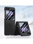 Samsung Galaxy Z Flip5 5g Pc Telefon Kılıfı Küçük Ekranlı Film-Black ile Cilt Şok Geçirmez Kapak (Yurt Dışından) 2
