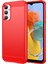 Samsung Galaxy Için M14 5g Yumuşak Tpu Kapak Karbon Fiber Fırçalanmış Telefon Kabuğu Kırmızısı (Yurt Dışından) 1