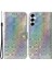 Samsung Galaxy Için M54 5G/F54 5g Deri Cüzdan Kılıf Göz Kamaştırıcı Çiçek Desen Telefon Stand Kapak-Grey (Yurt Dışından) 1