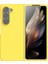 Samsung Galaxy Z Için Zold5 5g Sıvı Silikon Anti-Dalgalı Telefon Kılıfı Ultra Ince Şok Geçirmez Down-Sarı (Yurt Dışından) 1