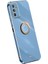 Samsung Galaxy Için Xinli M23 5G/F23 5g Hassas Lens Kesme Şok Geçirmez Telefon Kılıfı ile Ring Kickstand ile Elektrokaplama Altın Kenar Yumuşak Tpu Kapak-Mavi (Yurt Dışından) 1