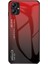 Samsung Galaxy A04E 4G/F04 4G/M04 4g Gradyan Renk Temsilli Cam Sırt Kabuk Sabit Pc Yumuşak Tpu Sıralamaya Dayanıklı Hibrid Telefon Vaka Sınıfı Kırmızı Siyah (Yurt Dışından) 1
